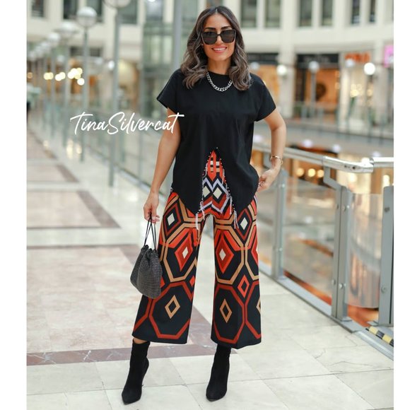 BLOGGER'S FAVE! Zara Retro High Waisted Culottes NWT - Picture 6 of 17